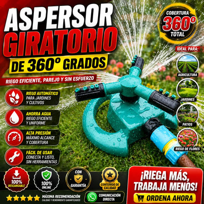 Aspersor giratorio de 360 grados